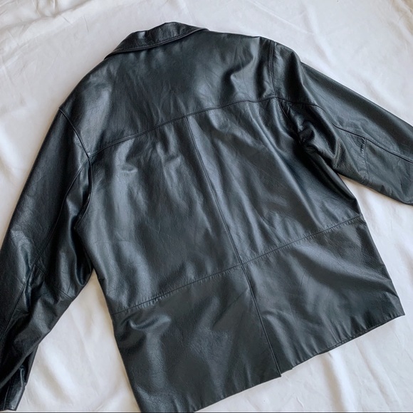 ‼️SOLD on Depop‼️ Vintage Danier genuine leather oversized jacket - Picture 5 of 7